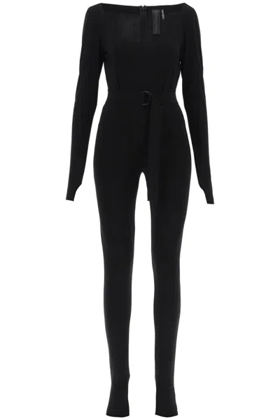 Norma Kamali Poly Lycra Catsuit In Black