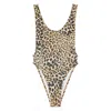 Norma Kamali Leopard-print One-piece Swimsuit