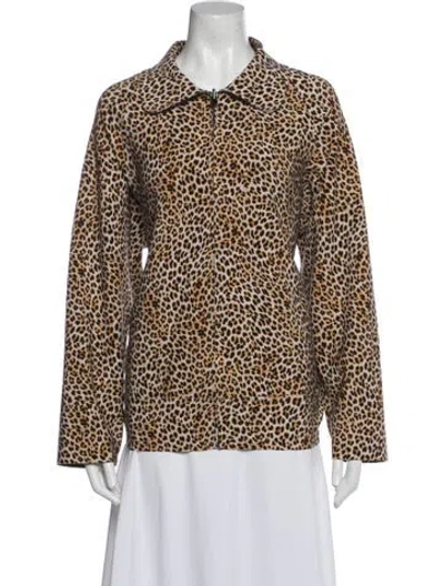 Pre-owned Norma Kamali Printed Blazer In Neutral