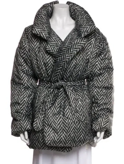 Pre-owned Norma Kamali Printed Coat In Multi