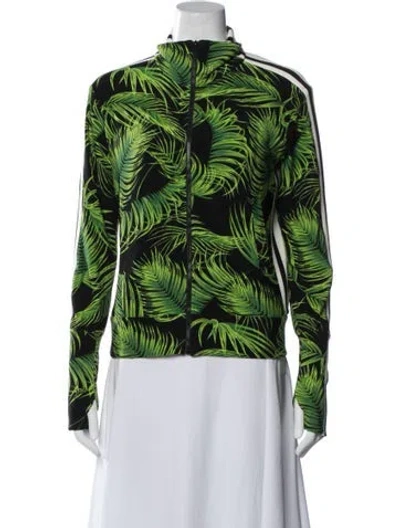 Pre-owned Norma Kamali Printed Jacket In Green