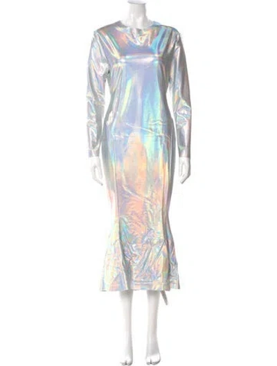 Pre-owned Norma Kamali Printed Long Dress