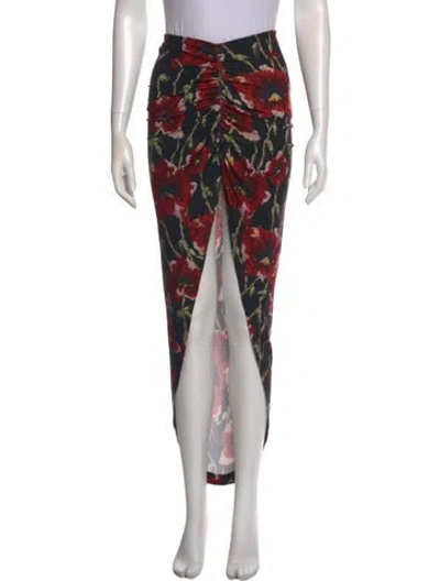 Pre-owned Norma Kamali Printed Midi Length Skirt W/ Tags In Multi