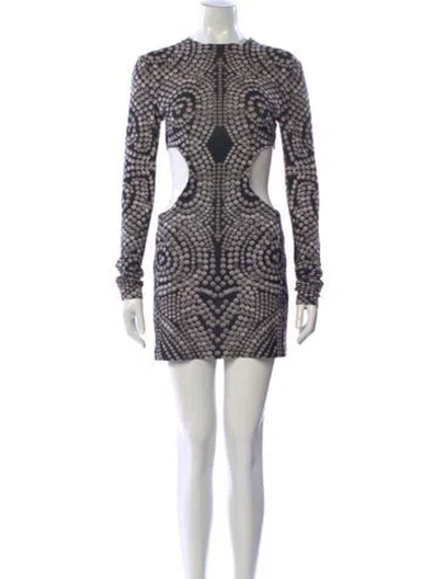 Pre-owned Norma Kamali Printed Mini Dress
