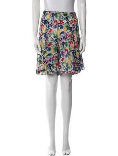 Pre-owned Norma Kamali Printed Mini Shorts In Multi