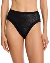 Norma Kamali Racer Sequined Hipster Bottom In Black