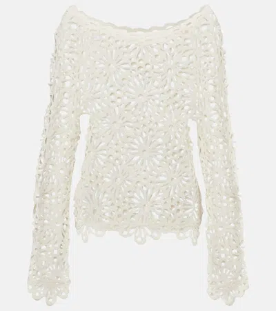 Norma Kamali Raglan Floral Lace Top