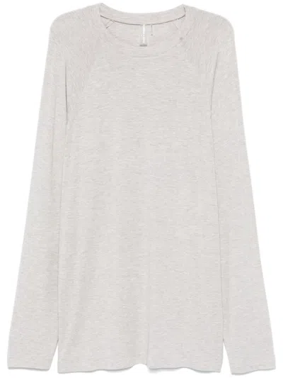 Norma Kamali Raglan Sleeve Mini Dress In Grey