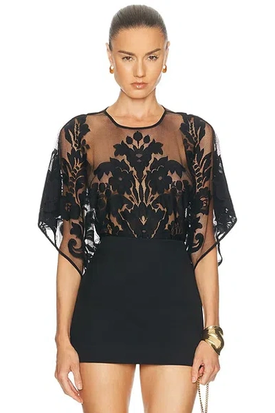 Norma Kamali Reverse Obie Bodysuit In Black