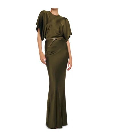 Norma Kamali Reverse Obie Gown In Multi