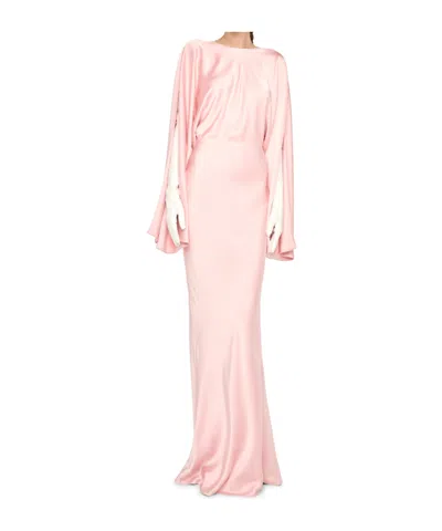 Norma Kamali Reverse Obie Gown In Pink