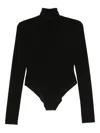 Norma Kamali Roll-neck Long-sleeve Bodysuit In Black