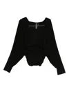 Norma Kamali Ruched Bodysuit In Black