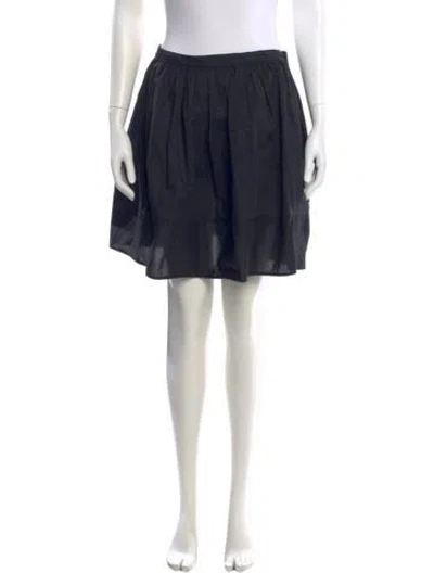 Pre-owned Norma Kamali Ruffle Embellishment Mini Skirt In Blue