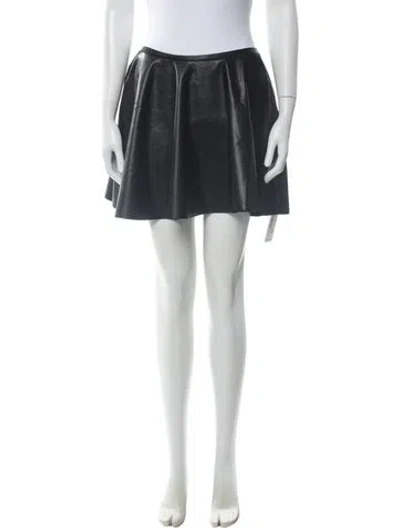 Pre-owned Norma Kamali Ruffle Embellishment Mini Skirt W/ Tags In Black