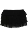 Norma Kamali Ruffled Skorts In Black