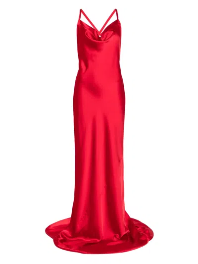Norma Kamali Satin Gown Dress