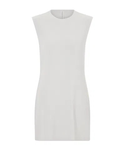 Norma Kamali Satin-crepe Mini Dress In White