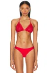 Norma Kamali Scallop Bikini Bra
