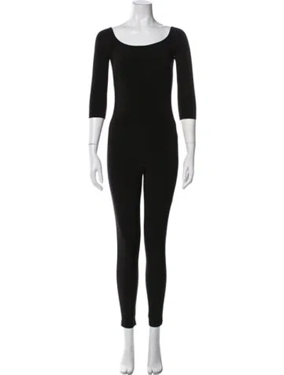 Pre-owned Norma Kamali Scoop Neck Jumpsuit In Black