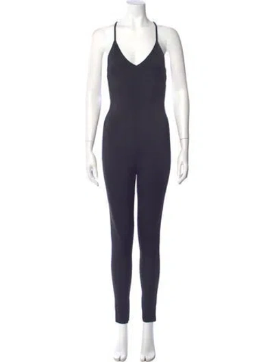 Pre-owned Norma Kamali Scoop Neck Jumpsuit In Blue