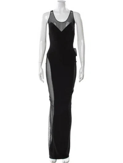 Pre-owned Norma Kamali Scoop Neck Long Dress W/ Tags In Multi