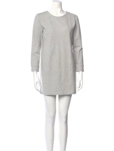 Pre-owned Norma Kamali Scoop Neck Mini Dress W/ Tags In Gray