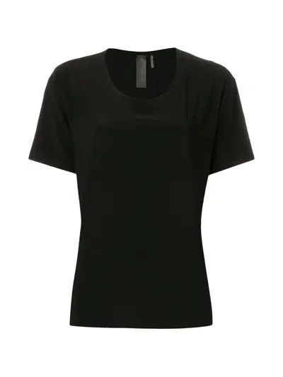 Norma Kamali Scoop-neck T-shirt In Black