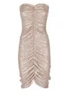 Norma Kamali Strapless Shirred Front Dress