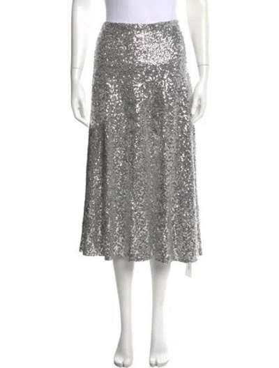 Pre-owned Norma Kamali Sequin Embellishments Midi Length Skirt