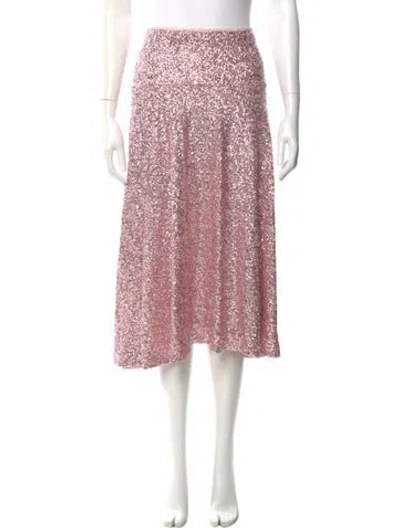 Pre-owned Norma Kamali Sequin Embellishments Midi Length Skirt