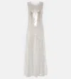 Norma Kamali Sequined Maxi Dress In Transparent