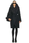 Norma Kamali Shawl Collar Sleeping Bag Coat In Black