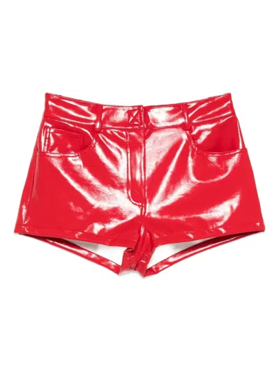 NORMA KAMALI SHINE-FINISH SHORTS