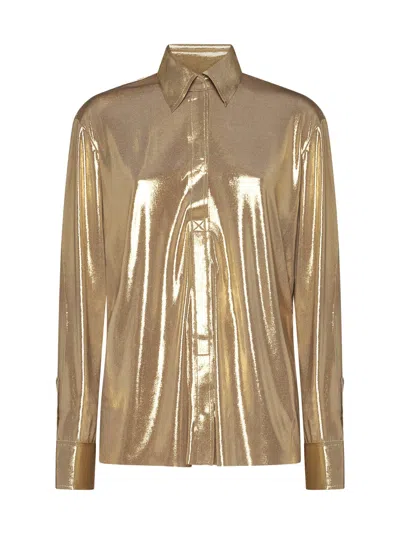 Norma Kamali Shirt In Gold