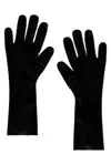 Norma Kamali Short Gloves In Black