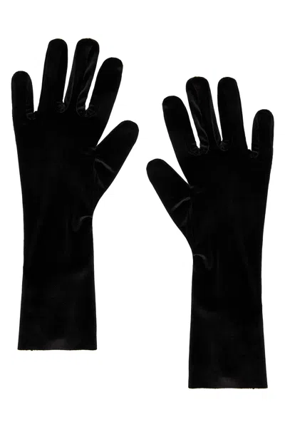 Norma Kamali Short Gloves In Black