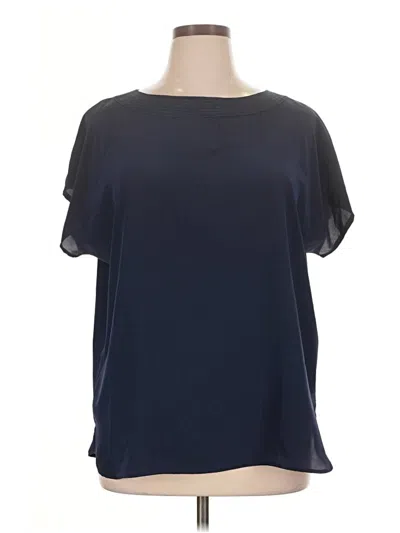Pre-owned Norma Kamali Short Sleeve Blouse In Blue