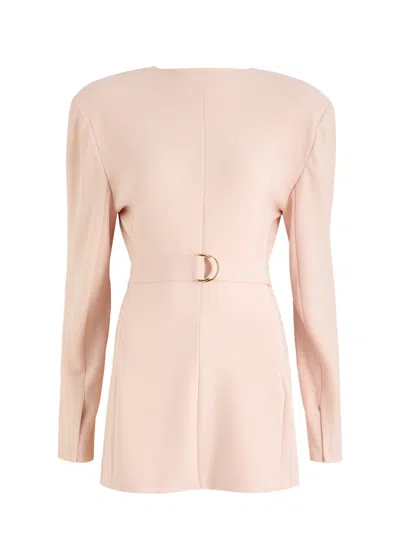 Norma Kamali Shoulder Pad Stretch-jersey Jacket