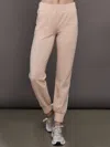 Norma Kamali Side Stripe Jog Pant In Neutral