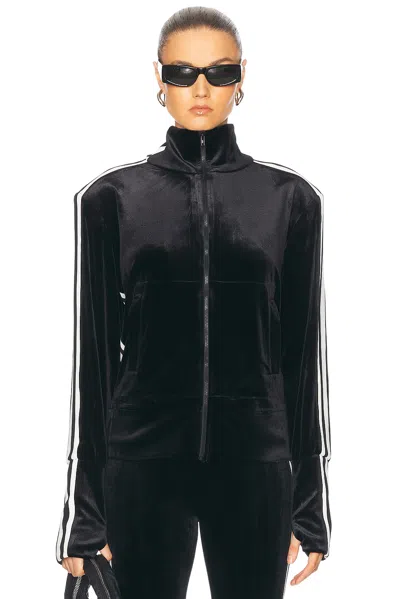NORMA KAMALI SIDE STRIPE TURTLENECK JACKET