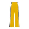 Norma Kamali Side Stripe Yellow Flared Pants In Yellow