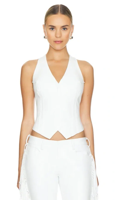 Norma Kamali Simple Vest In White