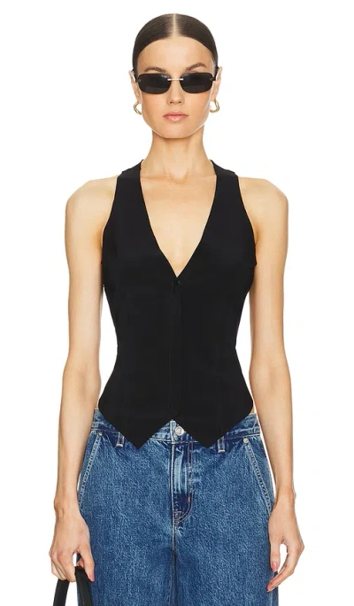 Norma Kamali Simple Vest In Black