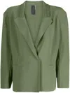 Shop Norma Kamali Single-breasted Blazer In Green