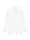 Norma Kamali Oversized Single-breasted Blazer Jacket In White