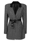 Norma Kamali Single Breasted Boy Fit Riding Jacket In Black
