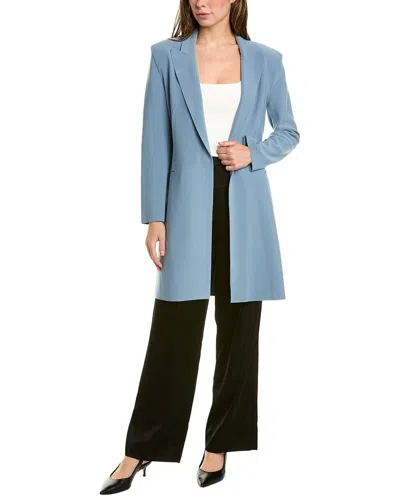 Norma Kamali Single-breasted Coat In Blue