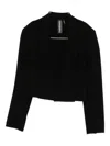 Norma Kamali Single-breasted Cropped Jacket In Black