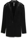 Norma Kamali Single-breasted Buttoned Blazer In Black